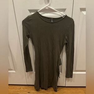 Olive green wrap dress Francesca’s